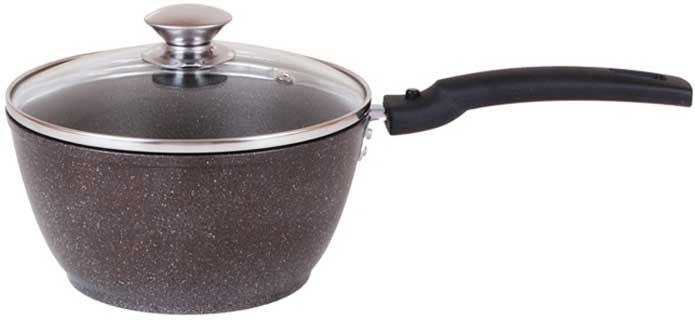 Кастрюля-ковш литая со съемной ручкой «Кофейный мрамор» | Мрамор | Kukmara