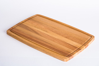 Доска разделочная (бук, 20x30x1,2 см) с кровостоком | Топаз