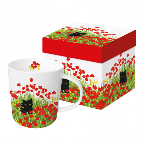 Кружка в подарочной упаковке «Black Cat Poppies» (350 мл)