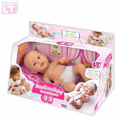 Пупс New Born Baby, 42 см | My Dolly Sucette | Loko toys