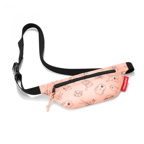 Сумка детская на пояс «Beltbag», cats and dogs rose