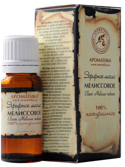 Масло эфирное «Мелиссовое» | Ароматика
