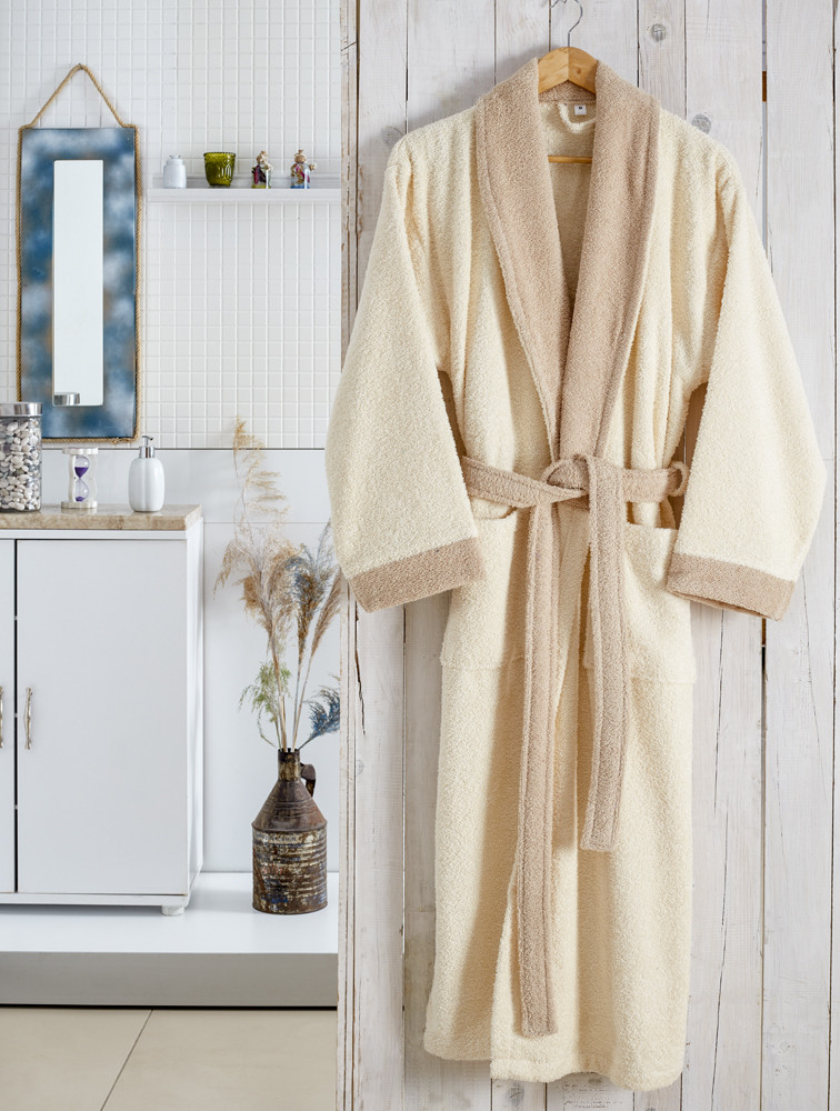 Халат махровый контрастный «Adra» | Adra | Karna
