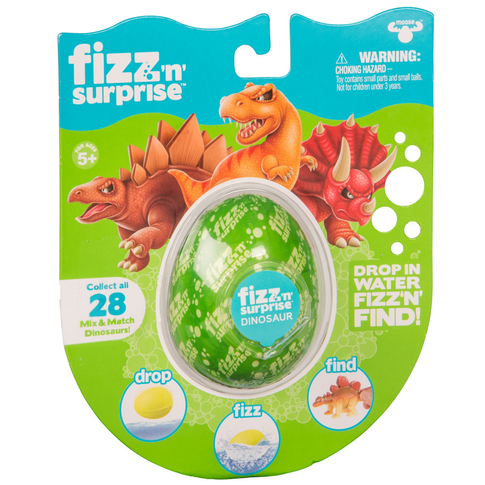 Шипучее яйцо FIZZ N Surprise Динозавры | Шипучие сюрпризы FIZZ N Surprise | Moose