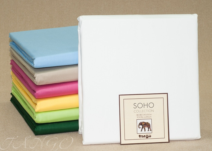 Простыня «Soho» (2-спальный, арт. BS2426-100, сатин, 240х260 см) | Soho | Tango