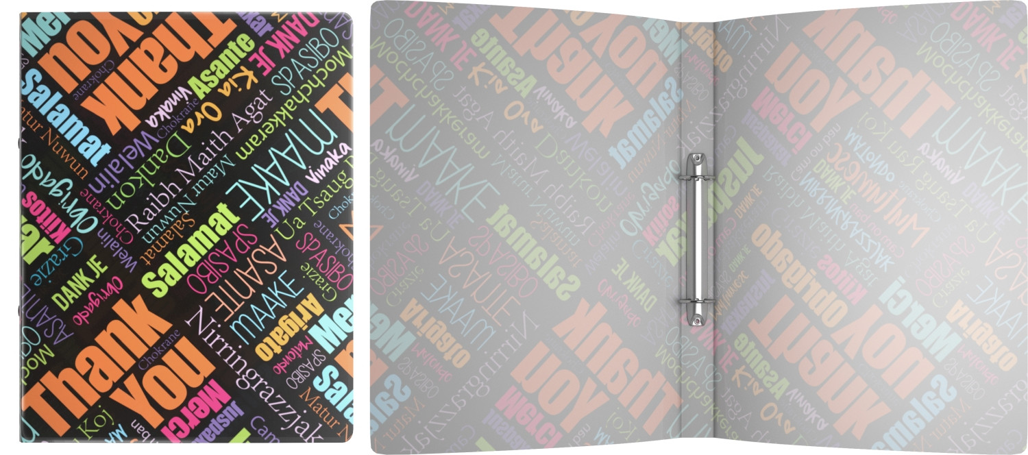 Папка-файл на 2 кольцах «Thank you!» А4 (24 мм) | Thank you! | Erich Krause