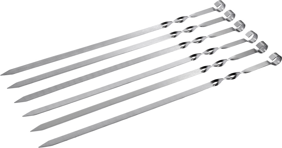 Набор плоских шампуров (60 см, 6 шт) | Boyscout