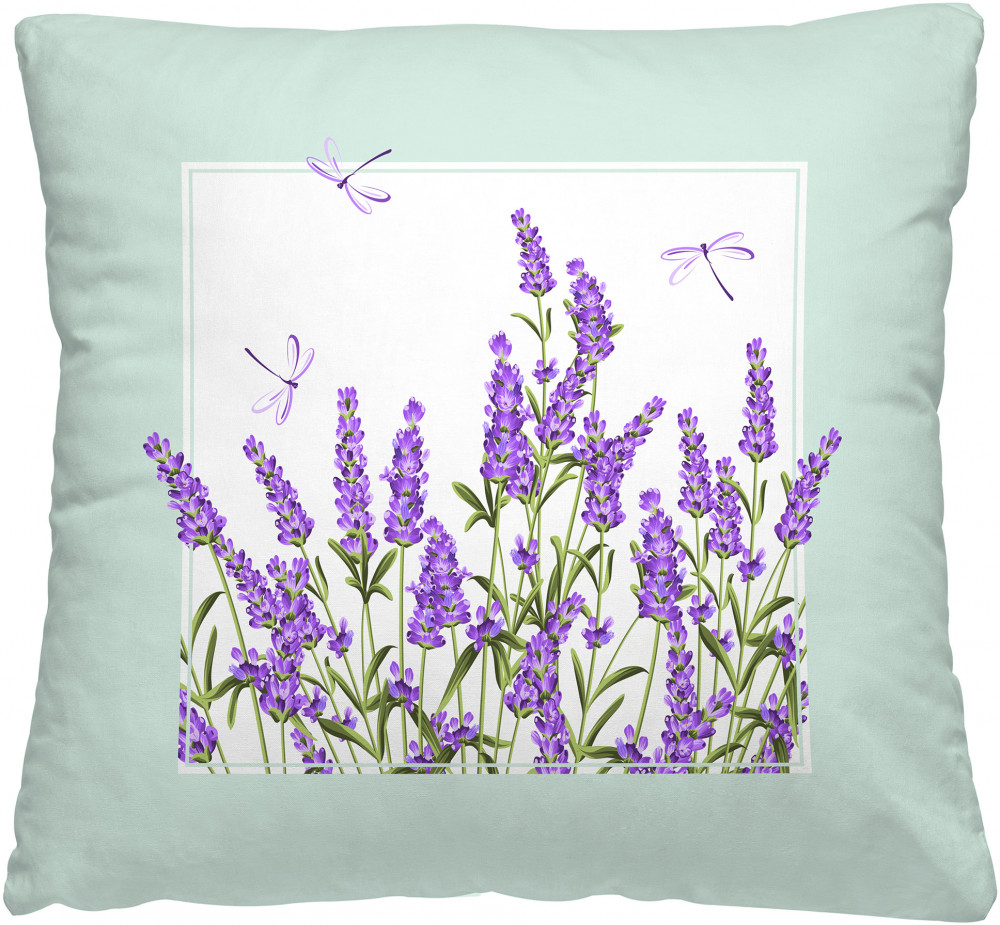 Подушка-думочка (арт. лаванда-2 41, 40х40 см) | Lavender | Солнечный дом