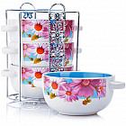 Набор супниц на подставке (5 предметов, 540 мл)