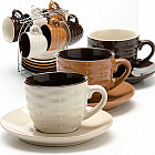 Набор чашек на металлической подставке (13 предметов, 90 мл)