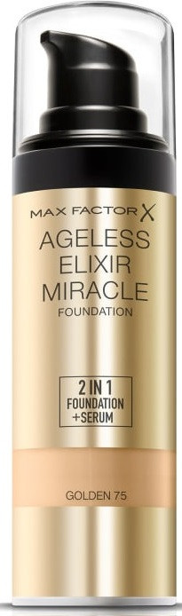Тональная основа «Ageless Elixir», оттенок 75-9550 Золотистый | Max Factor