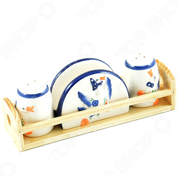 Набор для специй «Гуси» (4 предмета) | Гуси | Loraine