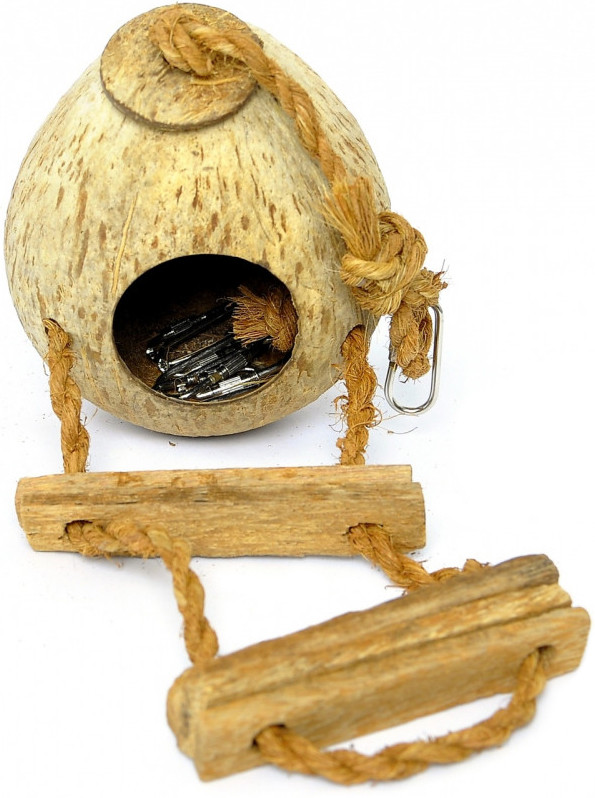 Кокосовый домик с лесенкой, 15х11 см | Benelux