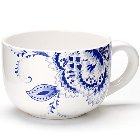 Кружка-супница «Синие цветы» | Синие цветы | Loraine