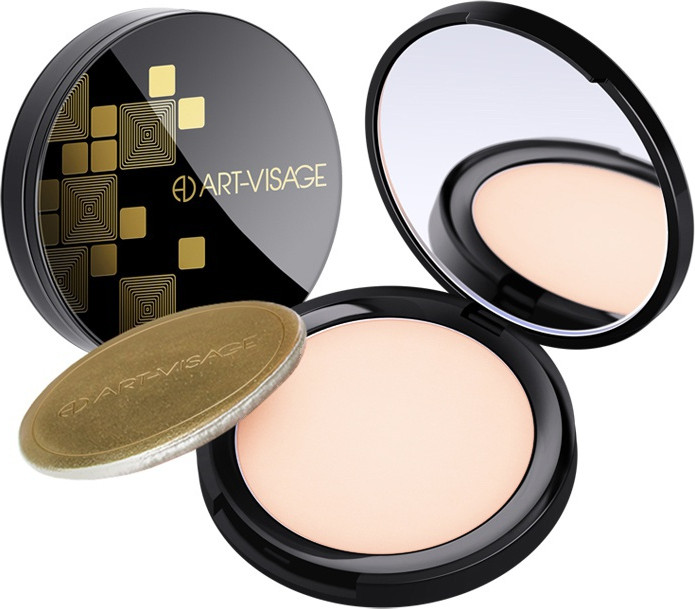 Пудра компактная «Perfect Skin» для жирной и комбинированной кожи, оттенок 01 | Black Collection | Art-Visage