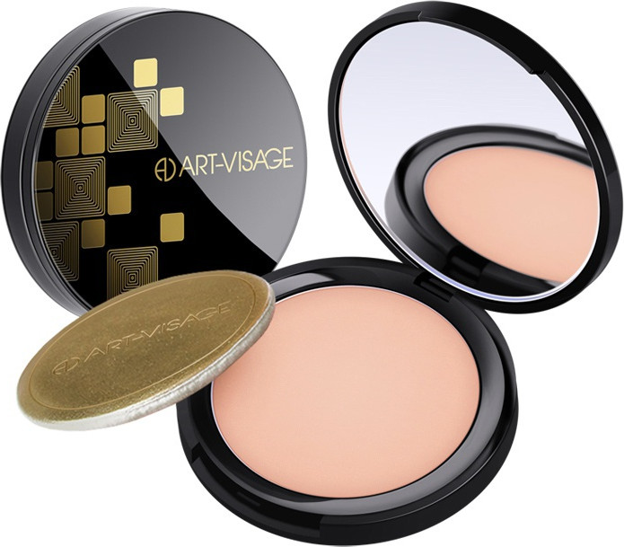 Пудра компактная «Perfect Skin» для жирной и комбинированной кожи, оттенок 03 | Black Collection | Art-Visage