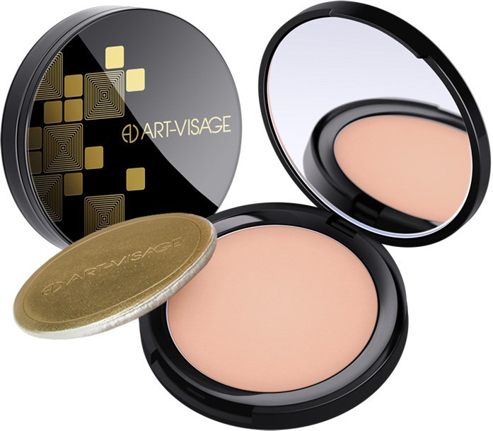 Пудра компактная «Perfect Skin» для жирной и комбинированной кожи, оттенок 06 | Black Collection | Art-Visage