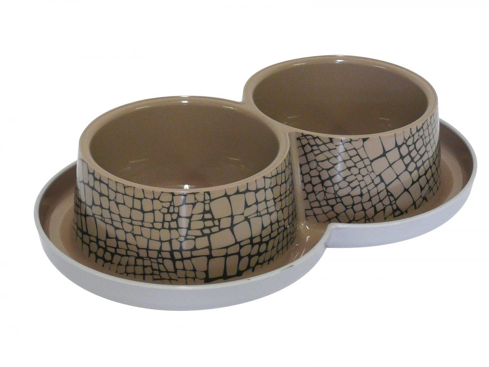 Миска двойная с защитой от муравьев «Дикий мир» | Moderna