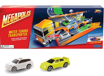 Набор Color Twisters «Water Racing Transporter-1», с 2 машинками и грузовиком