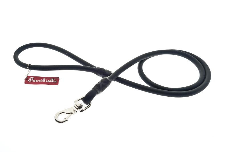 Поводок для собак (1х120 см, латекс), черный | Ferribiella
