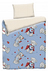 Комплект постельного белья «MTY Ded на голубом» (1,5-спальный, 1 наволочка 50х70)