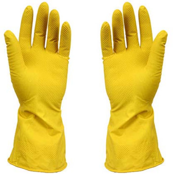 Перчатки хозяйственные латексные «Оптима» (размер L) | Русский Огород