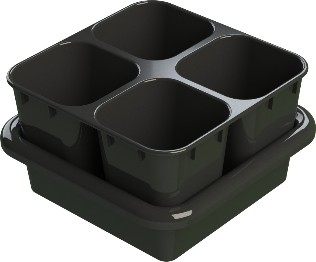 Набор для рассады (0,8 л/4 гнезда) | Альт-Пласт