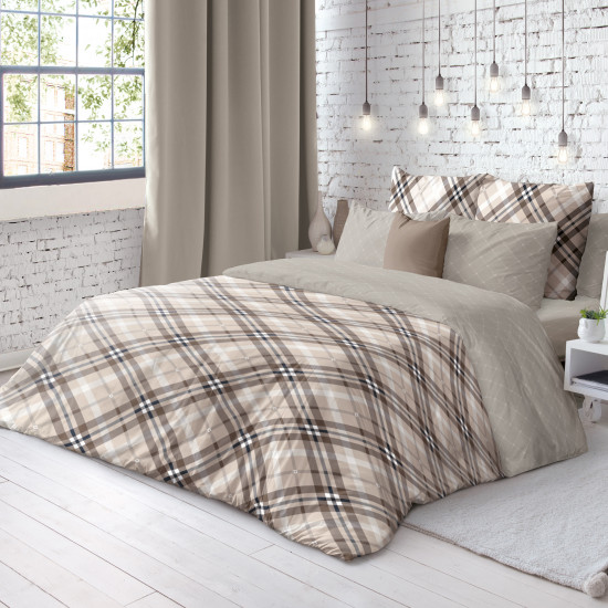 Комплект постельного белья «Kilt» (арт. 21067+8320/4 40 1501, 1,5-спальный, ранфорс, 2 наволочки 70х70)