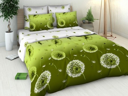 Комплект постельного белья «Дуновение ветра» (арт. 3413/1, 1,5-спальный, бязь, 2 наволочки 70х70) | Природа-матушка | ТДЛ Текстиль