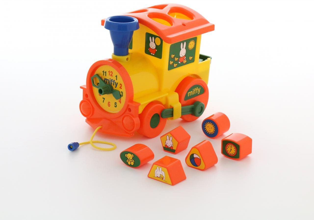 Логический паровозик «Миффи» №1 с 6 кубиками | Miffy | Полесье