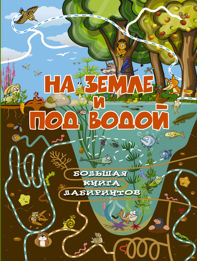 На земле и под водой | Большая книга лабиринтов