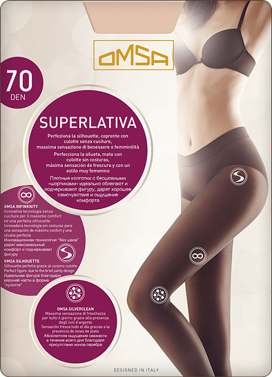 Колготки бесшовные «Superlativa 70» | Omsa