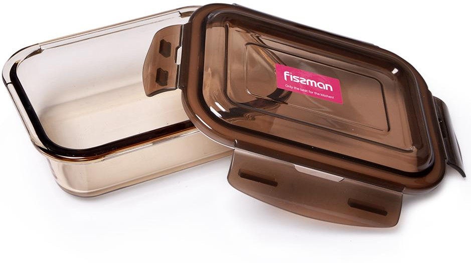 Контейнер из стекла с пластиковой крышкой | Fissman