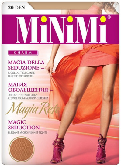 Колготки без трусиков «Magia rete 20» (caramello, 20 DEN)