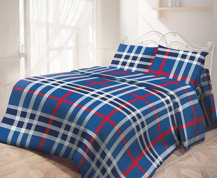 Комплект постельного белья «Сапфир» (арт. 8355/2 714318, евро, бязь, 2 наволочки 50х70) | Самойловский Текстиль