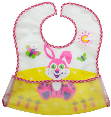 Нагрудник большой с карманом на липучке | В мире животных | Lubby