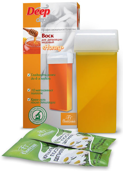 Воск для депиляции медовый «Honey» | Deep depil | Floresan