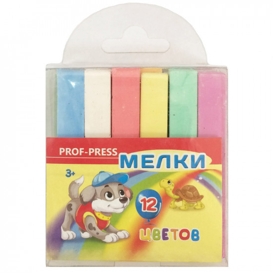 Набор мелков для рисования на асфальте (12 цветов)