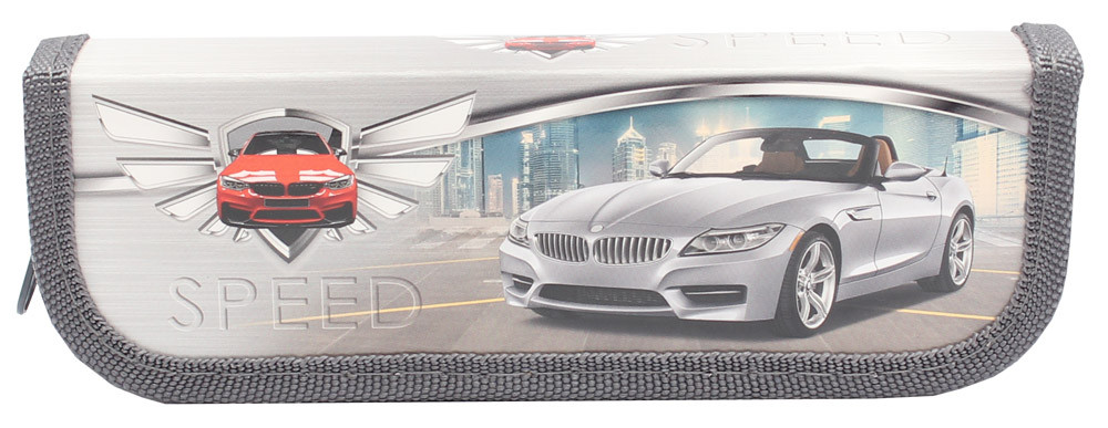 Пенал малый «Серый спорткар» | Проф-Пресс