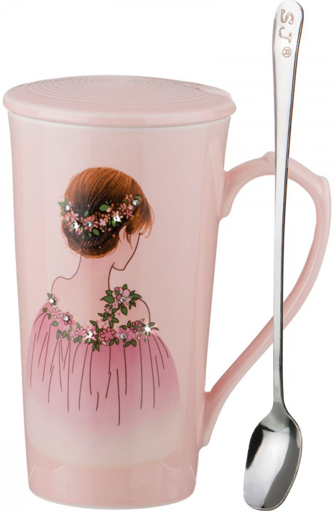 Кружка заварочная «Маленькая леди» с ложкой (400 мл) | Lefard