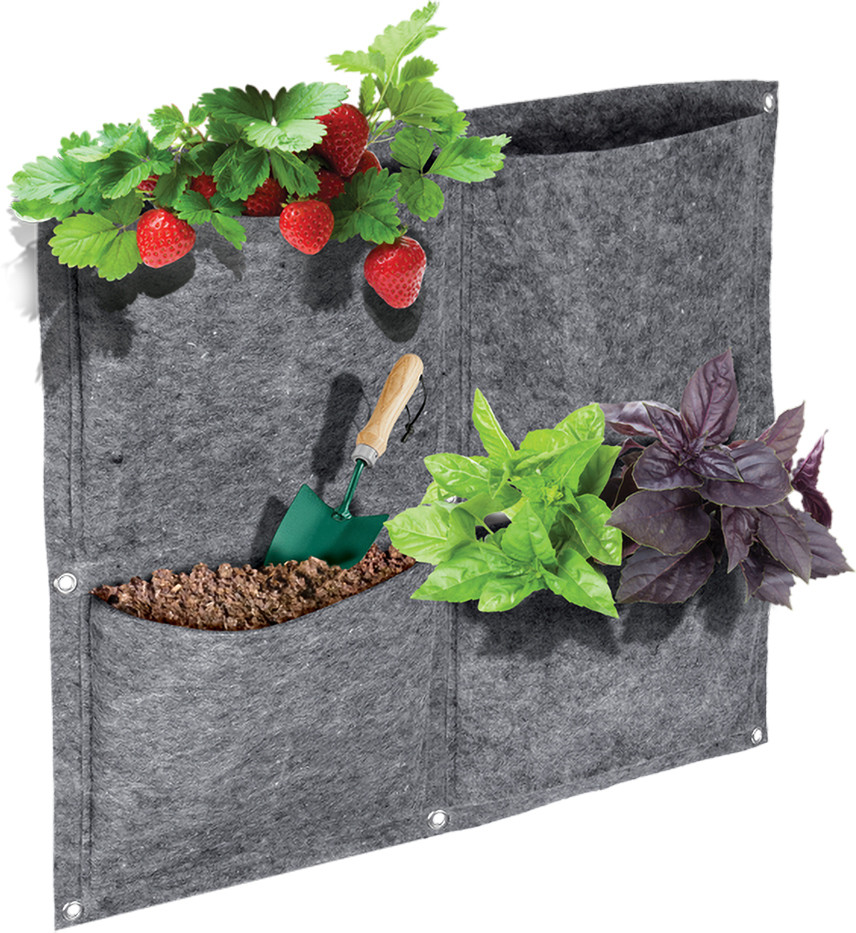 Грядка вертикальная (4 кармана, 50×50 см)