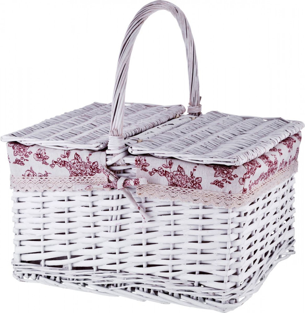 Корзина плетеная для пикника (40х30х40 см) | Villa Bianca