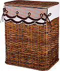 Корзина для белья с крышкой и чехлом (54х44х31 см)
