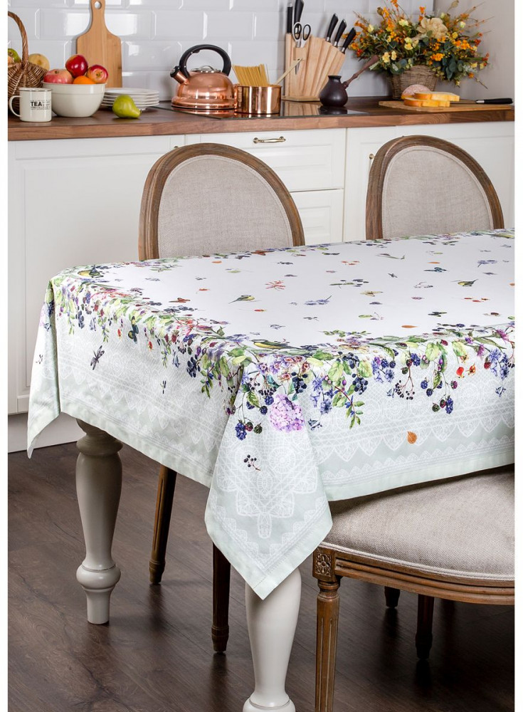 Скатерть (хлопок, 140х180 см) | Ботаника | Santalino