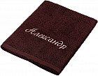 Полотенце махровое «Александр» (коричневый, 50х90 см)
