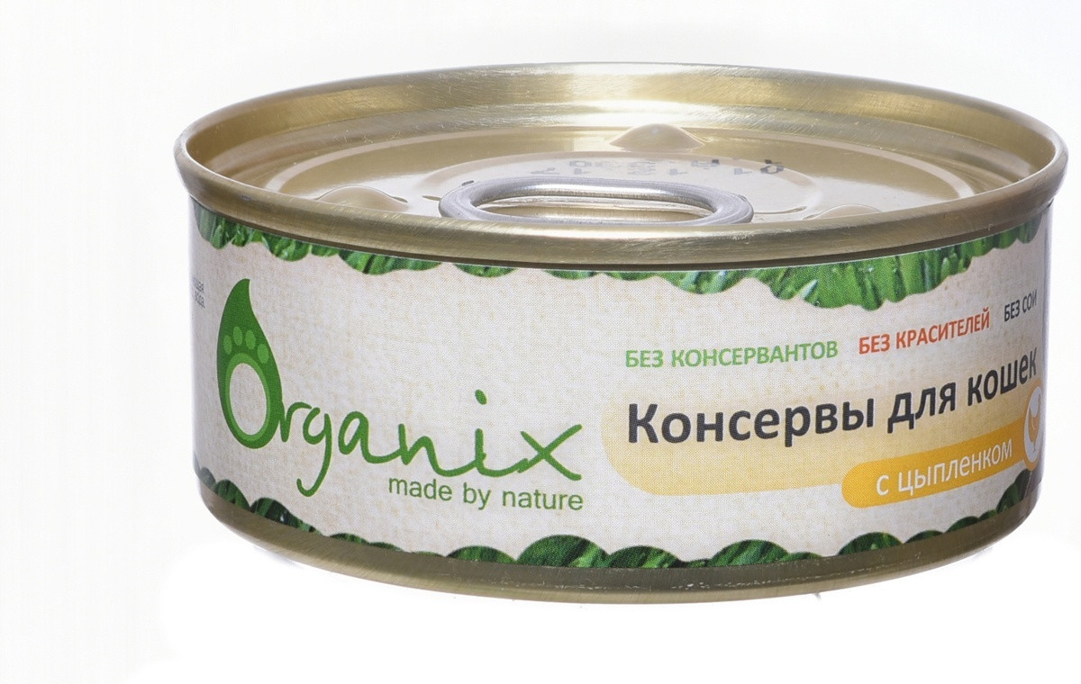 Консервы для кошек «С цыпленком», 100 г | Organix