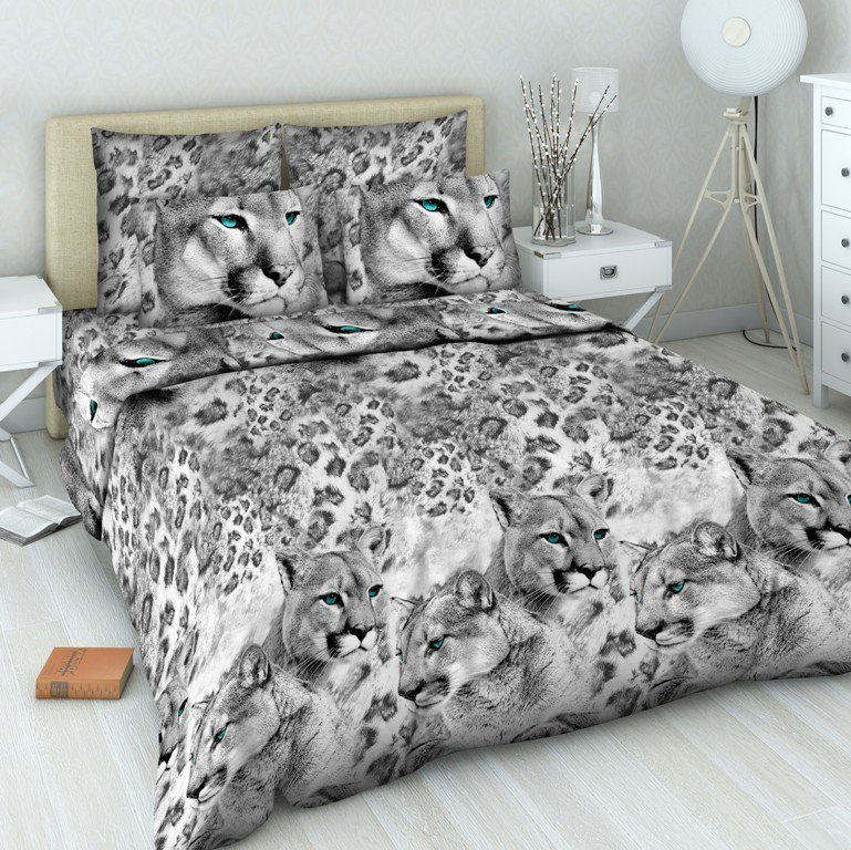 Комплект постельного белья «Пума» (арт. 4237/1, 1,5-спальный, бязь, 2 наволочки 70х70) | Самоцветная | Василиса