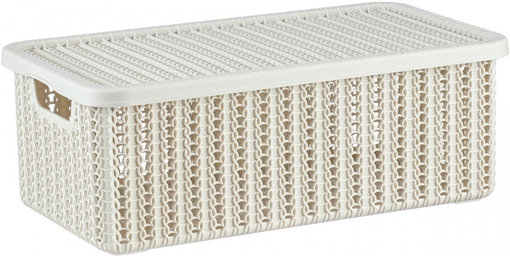 Корзина «Вязание» с крышкой | Вязание | IDEA