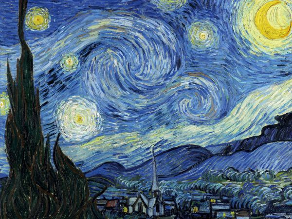 Чехол для карточек. Ван Гог. Звёздная ночь | Коллекция Винсент Ван Гог