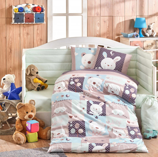 Комплект постельного белья «Snoopy» (минт, поплин)